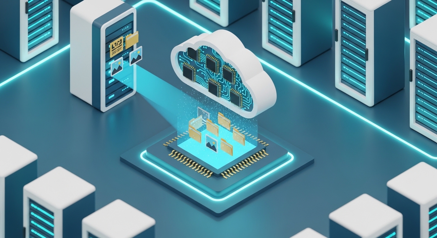 Ilustracion complementaria del tema: backup - aspecto: nube.