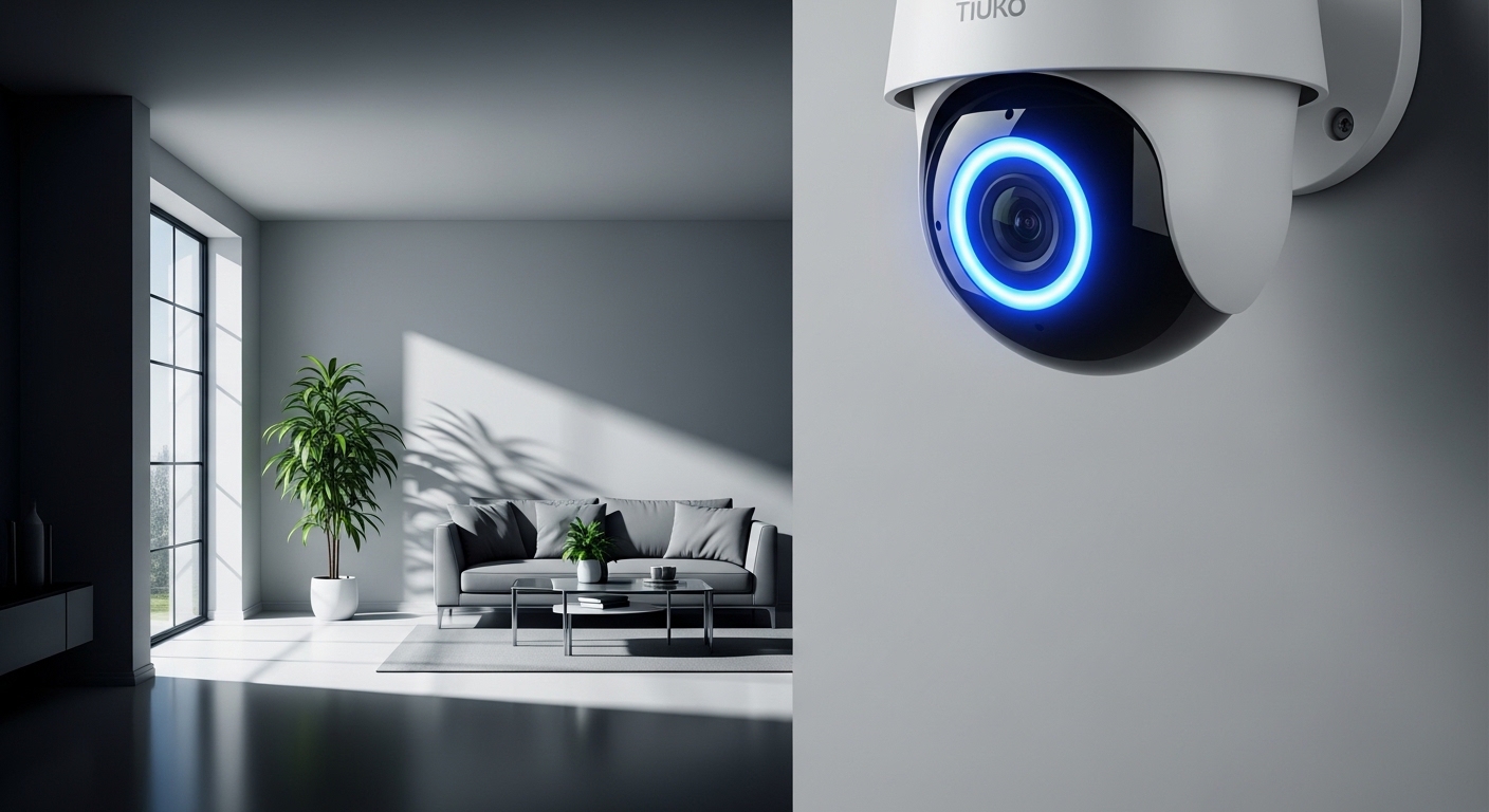 Imagen principal sobre cÃ¡maras de seguridad inteligentes, privacidad en el hogar y riesgos digitales.