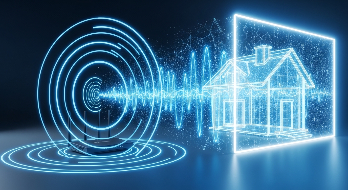 Imagen principal sobre seguridad Wi-Fi: router, cifrado y dispositivos conectados.