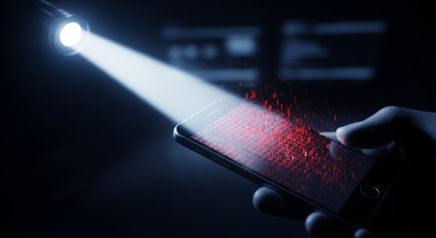 Ilustracion complementaria del tema: stalkerware - aspecto: limpieza seguridad.